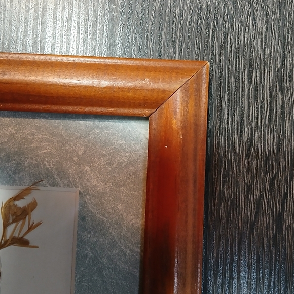 Vintage Pressed Flowers Framed Wall Art Decor Artist Signed - Picture 8 of 10